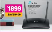 TP Link NAc750 Wireless Dual Band 4G Lte Router TL-MR6400