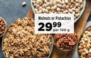Walnuts Or Pistachios-Per 100g