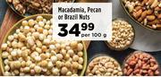 Macadamia, Pecan Or Brazil Nuts-Per 100g