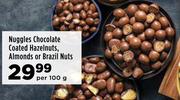 Nuggles Chocolate Coated Hazelnuts Almonds Or Brazil Nuts-Per 100g