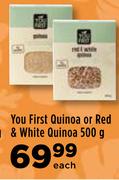 You First Quinoa Or Red & White Quinoa-500g Each
