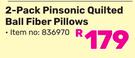 Always Home 2 Pack Pinsonic Quilted Ball Fibre Pillows