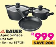 Bauer Apex 5 Piece Pot Set