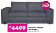 Tranquility Sleeper Couch Grey