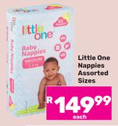 Little One Nappies Assorted Sizes-Each