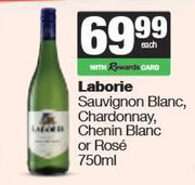 Laborie Sauvignon Blanc, Chardonnay, Chenin Blanc Or Rose-750ml Each