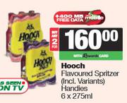 Hooch Flavoured Spritzer (Incl Variants) Handies-For Any 2 x 6 x 275ml