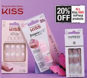 Kiss Acrylic Natural Nails 28 Nails Assorted