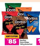 Doritos Corn Chips Assorted-For Any 5 x 145g