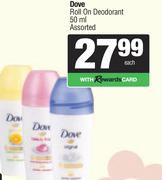 Dove Roll On Deodorant Assorted-50ml Each