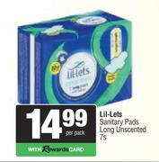 Lil-Lets Sanitary Pads Long Unscented-7s Per Pack