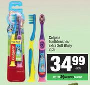 Colgate Toothbrushes Extra Soft Bluey-2pk Each