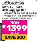 Travelwize Icarus 2-Piece ABS Luggage Set-Per Set