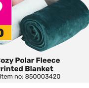 Cozy Polar Fleece Printed Blanket-Each