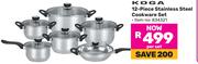 Koga 12-Piece Stainless teel Cookware Set-Per Set