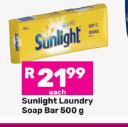 Sunlight Laundry Soap Bar 500g-Each