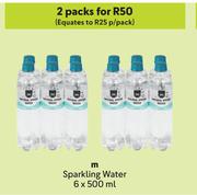 M Sparkling Water-For 2 x 6 x 500ml