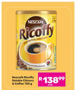 Nescafe Ricoffy Soluble Chicory & Coffee-750g Each