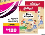 Kellogg's Rice Krispies Vanilla-For 2 x 500g