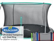 Bounceking 12ft (3.6m) Trampoline With Steel Ring