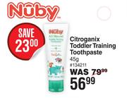 Nuby Citroganix Toddler Training Toothpaste-45g
