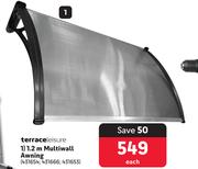Terraceleisure Multiwall Awning-1.2m Each