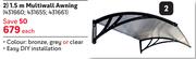 Terraceleisure Multiwall Awning-1.5m Each