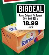 Rama Original Fat Spread 70% Brick-500g Each