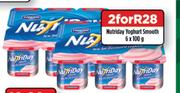 Nutriday Yoghurt Smooth-2 x 6 x 100g