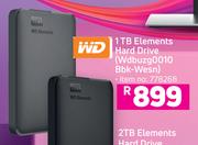 WD 1TB Elements Hard Drive WDBUZG0010BBK-WESN