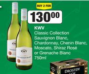 KWV Classic Collection Sauvignon Blanc,Chardonnay,Chenin Blanc-For 2 x 750ml