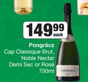 Pongracz Cap Classique Brut, Noble Nectar Demi Sec Or Rose-750ml Each
