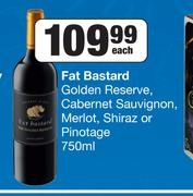 Fat Bastard Golden Reserve, Cabernet Sauvignon, Merlot, Shiraz Or Pinotage-750ml