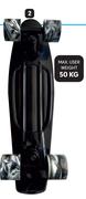 D:MNZ Retro Cruiser Skateboard-Each