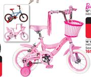 Barbie Or Spiderman 12" Bicycles-Each