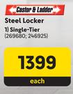 Castor & Ladder Steel Locker Single Tier-Each