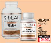 Solal Double Vitamin C 90 Capsules Or Solal Lung Protection 30 Capsules-Each