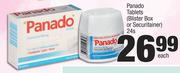 Panado Tablets (Blister Box Or Securitainer)-24's Each