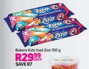 Bakers Kidz Iced Zoo-150g Each