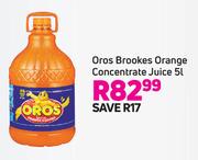 Oros Brookes Orange Concentrate Juice-5Ltr