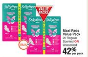 Stayfree Maxi Pads Value Pack-Per Pack