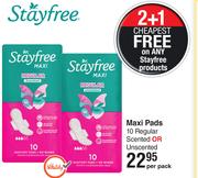 Stayfree Maxi Pads-Per Pack