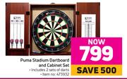 Puma Stadium Dartboard & Cabinet Set