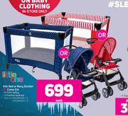 Little One Vito Red Or Navy Stroller Or Camp Cot-Each
