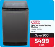 Defy 14Kg Top Loader Washing Machine DTL160-Each