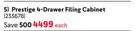 Prestige 4-Drawer Filing Cabinet 233678