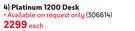 Platinum 1200 Desk 306614