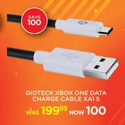 Gioteck XBox One Data Charge Cable XA1 S
