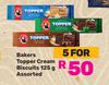 Bakers Topper Cream Biscuits Assorted-For 5 x 125g