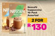 Nescafe Cappuccino 10 Pack Assorted-For 2